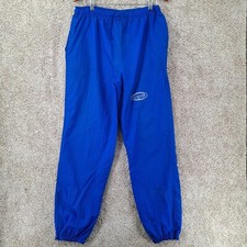 Vtg Nike Jogger Pants Mens Large Windbreaker Lined Ankle Zip White Tag 90s USA