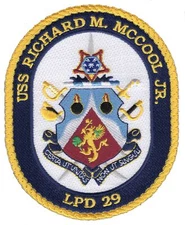 USS Richard M. McCool Jr. LPD-29 US Navy Amphibious Transport Dock Patch