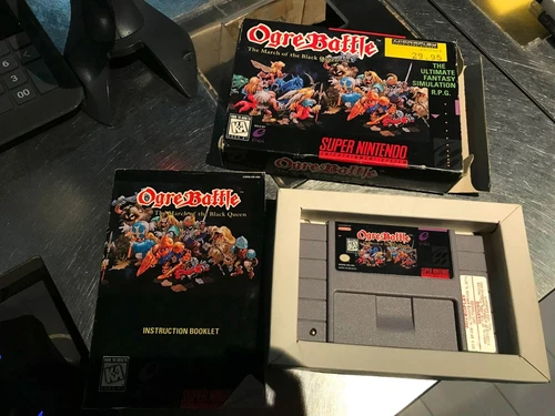 Ogre Battle: The March of the Black Queen Super Nintendo SNES - Box & Manual!!