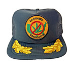 USA Cannabis Eradication Drugs Marijuana Patch Trucker Vintage Hat Universal New