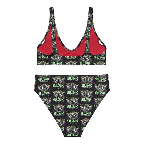 Recycled high-waisted bikini Blink Friction Logo iServalan Collab - Picture 2 of 18