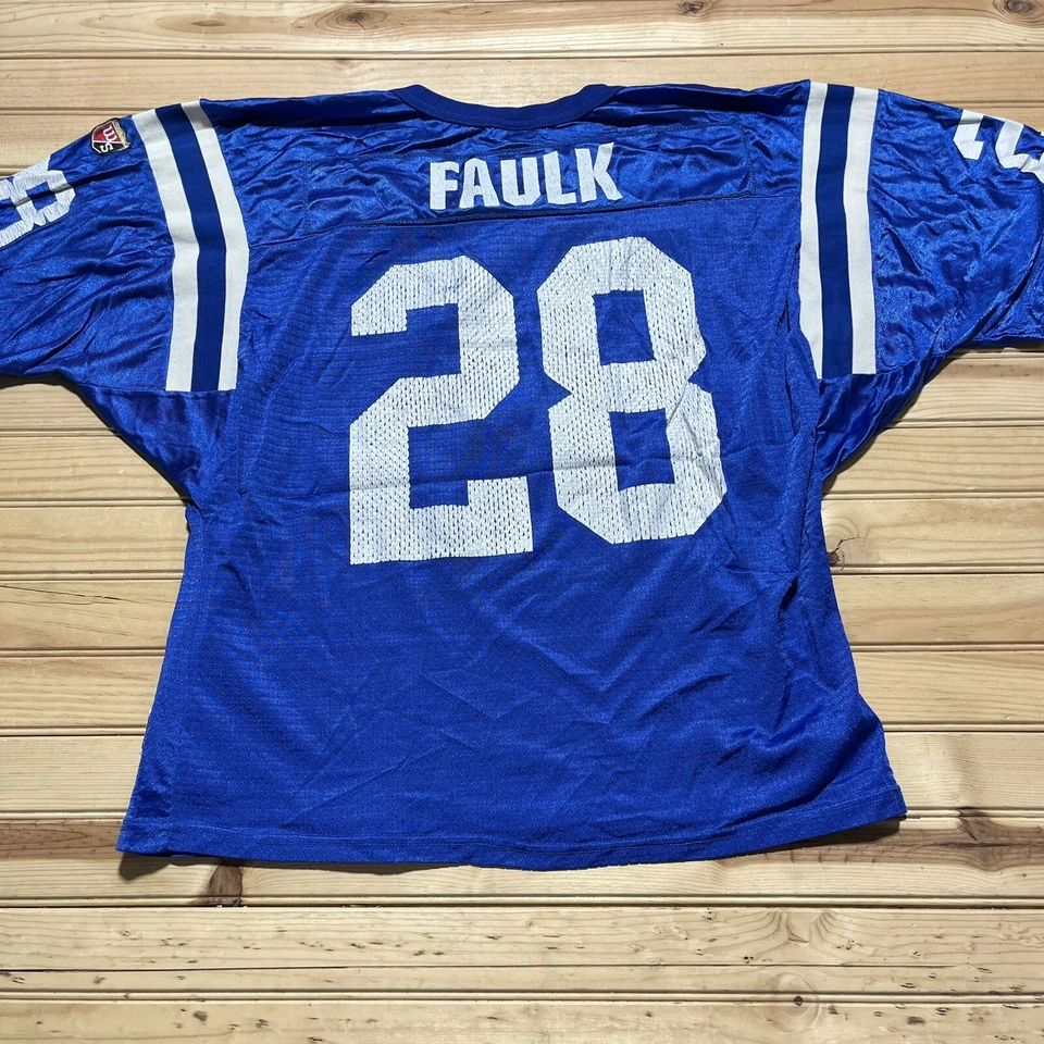 Camiseta De Colección Wilson Indianapolis Colts Marshall Faulk #28 NFL Talla XL EE. UU. Foto 2 de 4