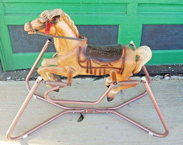 vintage hedstrom spring rocking horse