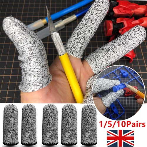 1-10 Pairs Finger Cots 5 Levels Of Cut Resistant Protective Sleeve Reusable UK - Picture 4 of 26