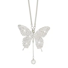 Crystal Car Rearview Mirror Charm Ornament for Interior Decoration