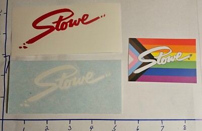 STOWE SKI AREA DECALS/STICKERS.  3 DIFFERENT.  MINT