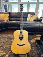 Taylor 910-l7 Acoustic Guitar Brazilian & Englemann Spruce Martin Dread Case