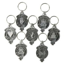 Clan Crest Solid Pewter Key Chain