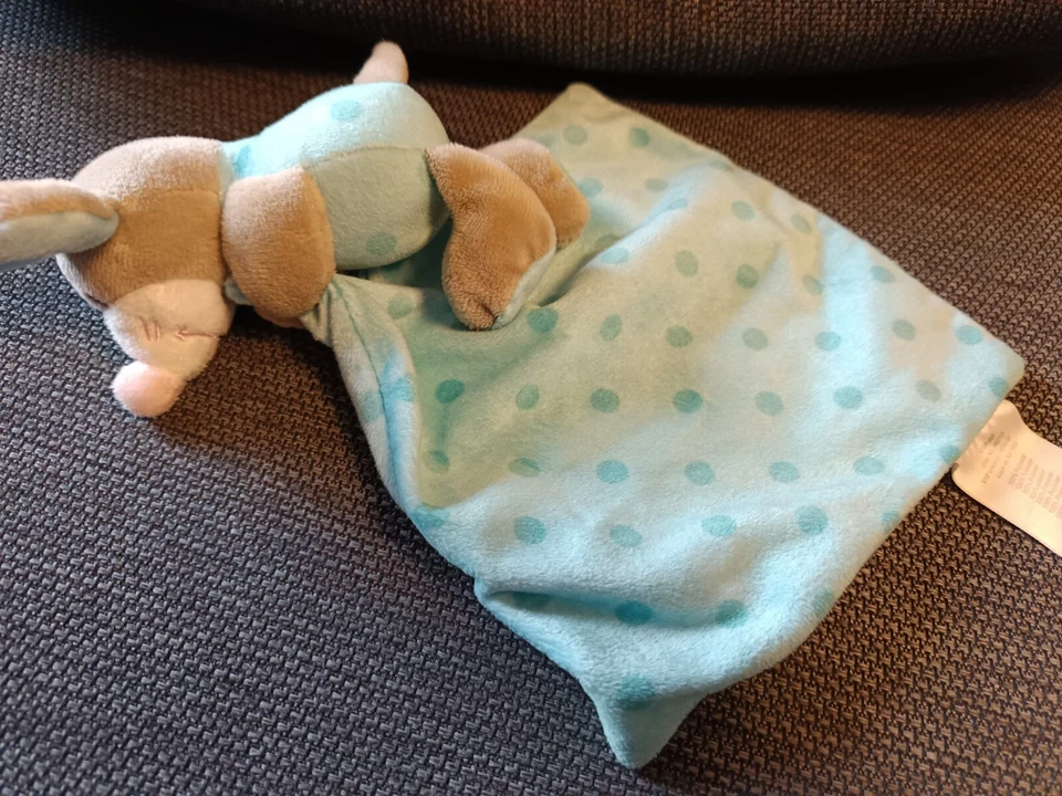 KIK Ergee Schmusetuch Maus blau Punkte TOP - Bild 4 von 4