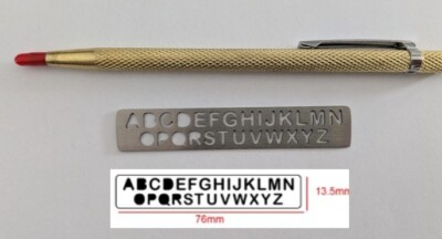 Schablone Gravur aus Edelstahl Crypto Seed Phrase Wallet