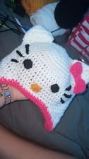 Hello Kitty Handmade Beanie Child/Adult