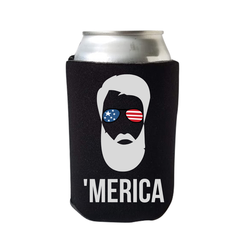 Funny Patriotic Can Coolers, 'Merica Coolies, 4th of July, Summer Memorial Day - Foto 27 di 28