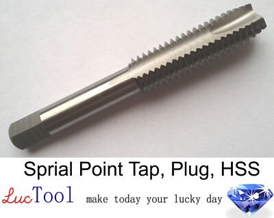 3/8-16 UNC Spiral Point Tap GH3 Limit 3 Flute HSS Gun Tap Uncoated Bright Thread