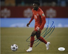Team Canada Alphonso Davies Autographed Signed 8x10 Photo JSA COA #3