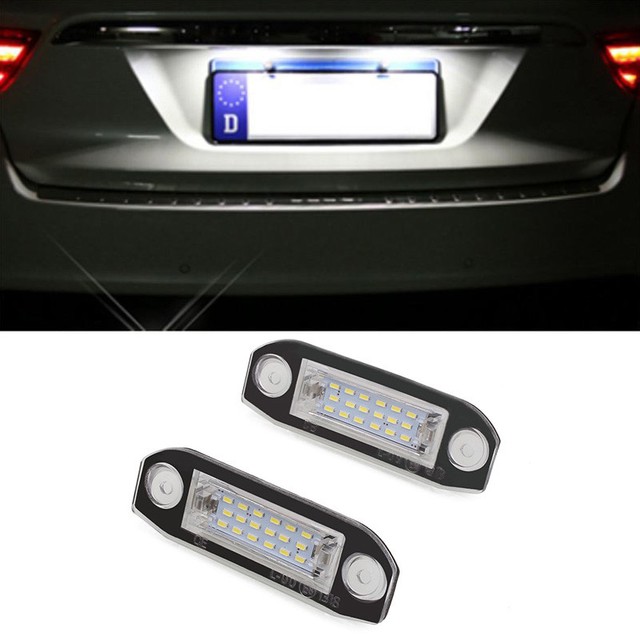 2x 18LED License Plate Number Light Lamp For Volvo S80/XC90/S40/XC60