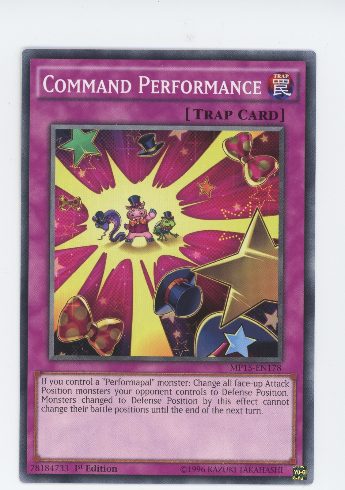 Yugioh Command Performance MP15-EN178 Common 1st Edition NM x3 Play Set