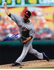 JARRED COSART  HOUSTON ASTROS   ACTION SIGNED 8x10