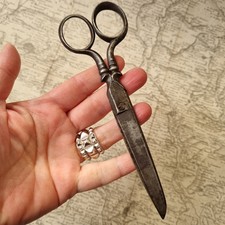 CISEAUX Anciens en Fer Forgé Fin XIXè Scissors 19thC 