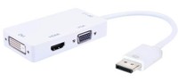 Adapter Displayport 1.2 Stecker Auf Hdmi/Dvi/Vga Techly IADAP-DP-COMBOF2
