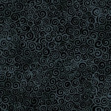 Laurel Burch Basic Dark Gray Swirl TOT Cotton Fabric Clothworks FQ - 1/4 YD