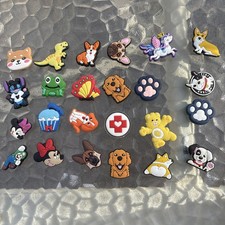 24 Mixed PVC Shoe Charm Lot Different Charms Fit for Crocs