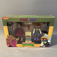 NECA TMNT Splinter vs Baxter Stockman Teenage Mutant Ninja Turtles Figure 2 Pack