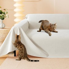 Cat Scratch Furniture Protector - Anti-Slip, Waterproof Sofa Cover to Keep Ca...