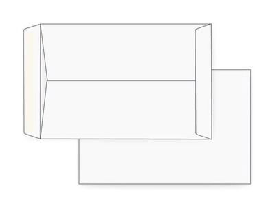 6 x 9 Catalog Envelope, 24# White, Open End, Gummed, Box of 500