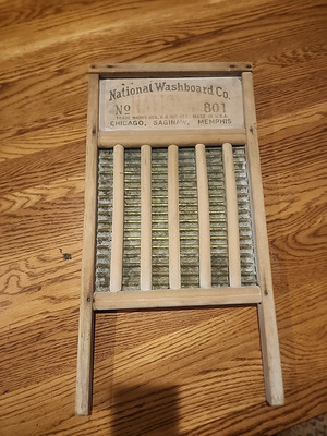 Antique National Washboard Co. No. 801 Early 19th Century Circa