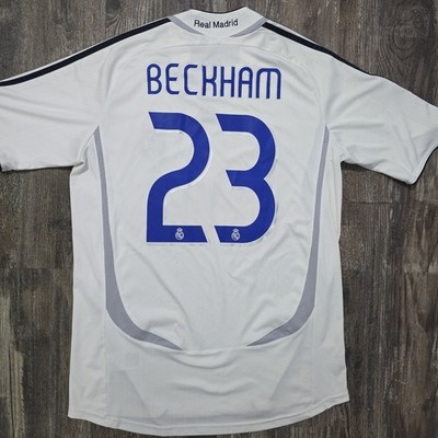 2007 Adidas Real Madrid Home Jersey David Beckham Men M England La Liga Spain
