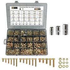 1004Pcs Grade 8.8 Metric Bolts Assortment, Hex Heavy Duty Bolts and Nuts Set,...