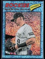 2026 Topps Heritage #355 Brenton Doyle Chrome Light Blue Sparkle Refractors