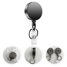 2 pcs  Retractable Key Chain Badge Holder Name Tag Holder Heavy Duty Key Reel