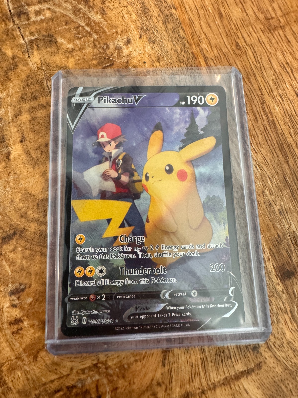 Pikachu V TG16/TG30 Swsh11: Lost Origin Trainer Gallery Holo