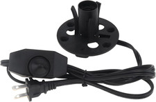 RTNLTI Salt Lamp Cord Replacement with Dimmer Switch and Base Assembly, 5 Feet,E