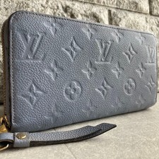 Louis Vuitton Monogram Empreinte Zippy Wallet Blue