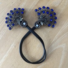 Fashion Pearl Peacock High-end Headbands Updo For Women Girls Party Meatball