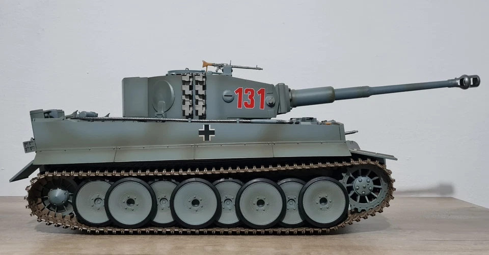 Torro RC Panzer Tiger 1, Grau, IR Schuss, Maßstab 1:16 - Bild 3 von 4