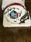 Urlacher, Singletary, Hampton Autograph Signed HOF Mini Helmet Beckett COA
