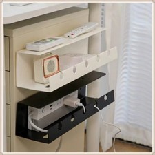Under Desk Cable Management Tray No-Drill Clamp Cord Organizer Power Strip Holde