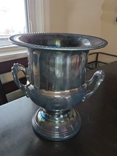 Vintage Leonard Champagne Bucket Silver Plate Trophy Vase Ice Bucket Urn