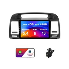4 64G Android 13 Double Din Car Stereo for Toyota Camry 2000-2006 with 9 Inch...