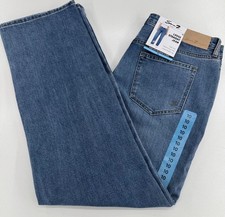 NEW Seven7 Loose Straight Jeans WOMENS Blue High Rise Denim SIZE 10 x 29