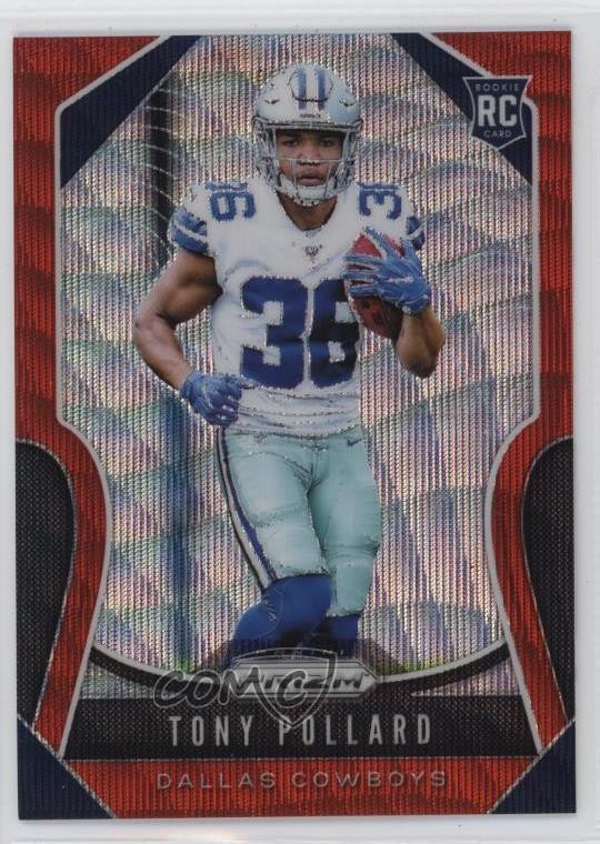 2019 Panini Prizm Rookies Red Wave Prizm 111/149 Tony Pollard #339 1pd