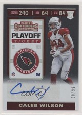 2019 Panini Contenders Rookie Playoff Ticket 30/99 Caleb Wilson #296 Auto rh9
