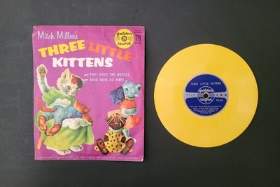 Three Little Kittens Yellow Vinyl Record