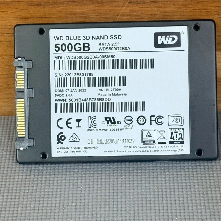 Western Digital Solid State Drives 500 GB Storage Capacity Just