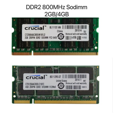 #ad #ad Crucial DDR2 2GB 4GB 8GB 800MHz PC2 6400 SODIMM Notebook Laptop Memory Ram Lot $69.79