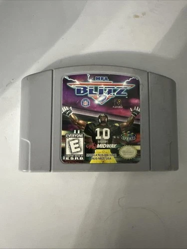 NFL Blitz Football Nintendo 64 N64 Midway Game Cartridge Authentic💯 & Tested✅