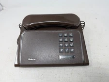 Vintage Northern Telecom Diplomat Push Button Brown Telephone (127)